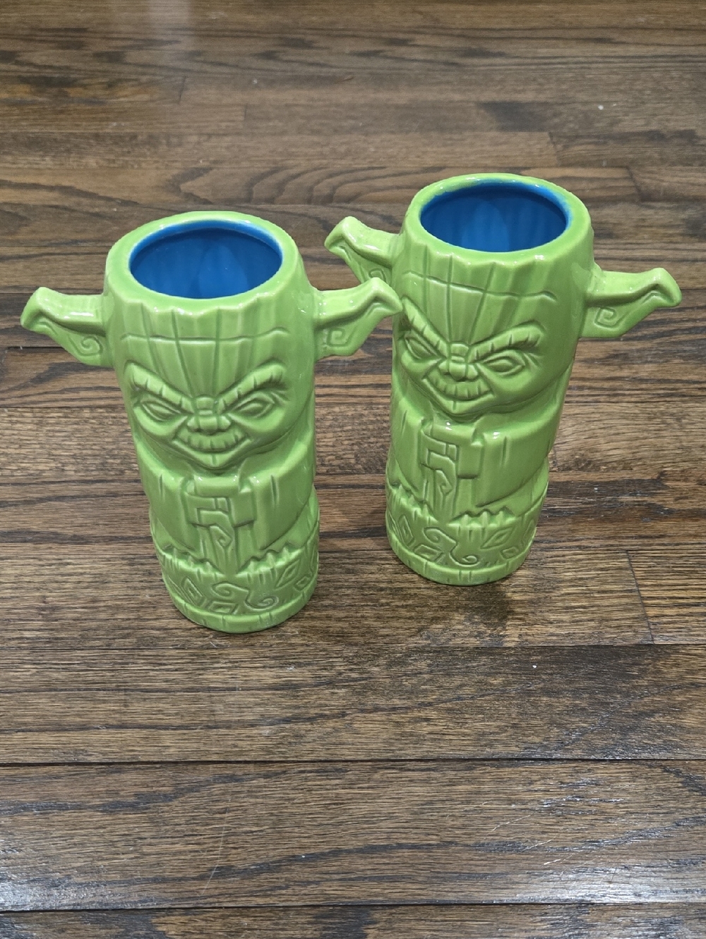 Geeki Tiki Yoda Tiki Star Wars Ceramic Green Mugs X 2